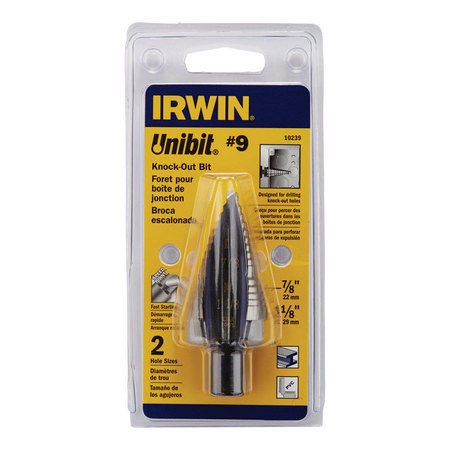 IRWIN Unibit Step Drill Bit #9 10239